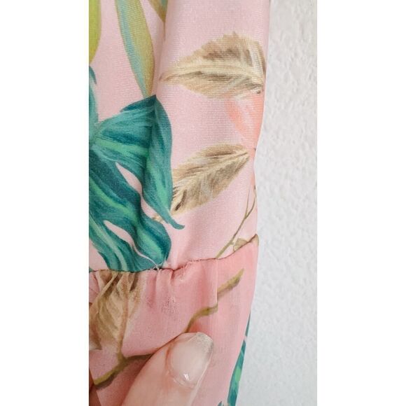 Patbo Tropicalia Laceup Maxi Dress in Harbour Pink Large - Picture 6 of 9